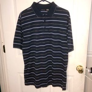 George Mens Striped Polo Side Large